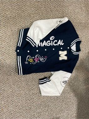 Women’s Navy & White 'Magical' Baseball Jacket